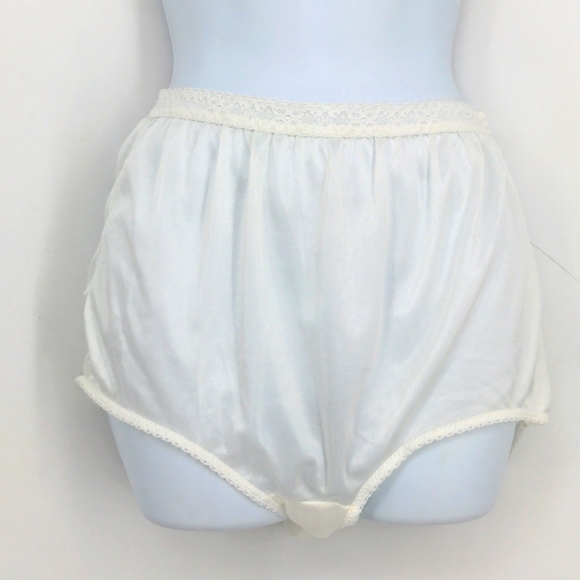 Unknown Intimates & Sleepwear Vintage White Semi Sheer Granny